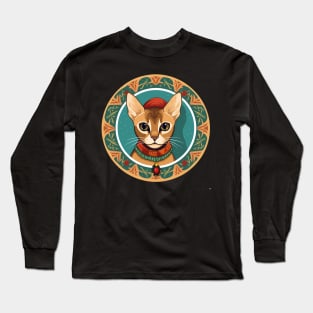 Abyssinian Cat Xmas Ornament, Love Cats Long Sleeve T-Shirt